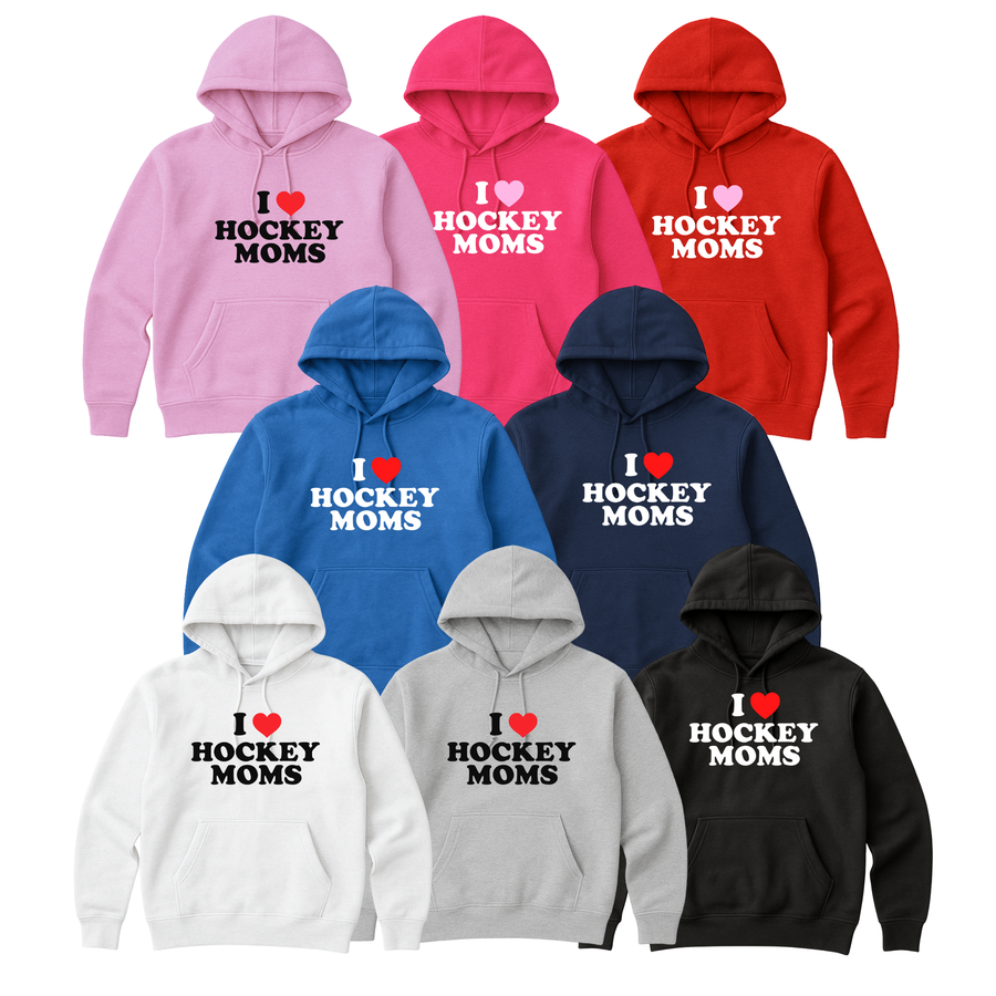 Hockey Hoodie, I Heart Hockey Moms