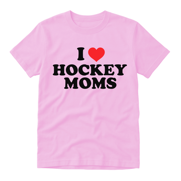 Hockey T-Shirt, I Heart Hockey Moms
