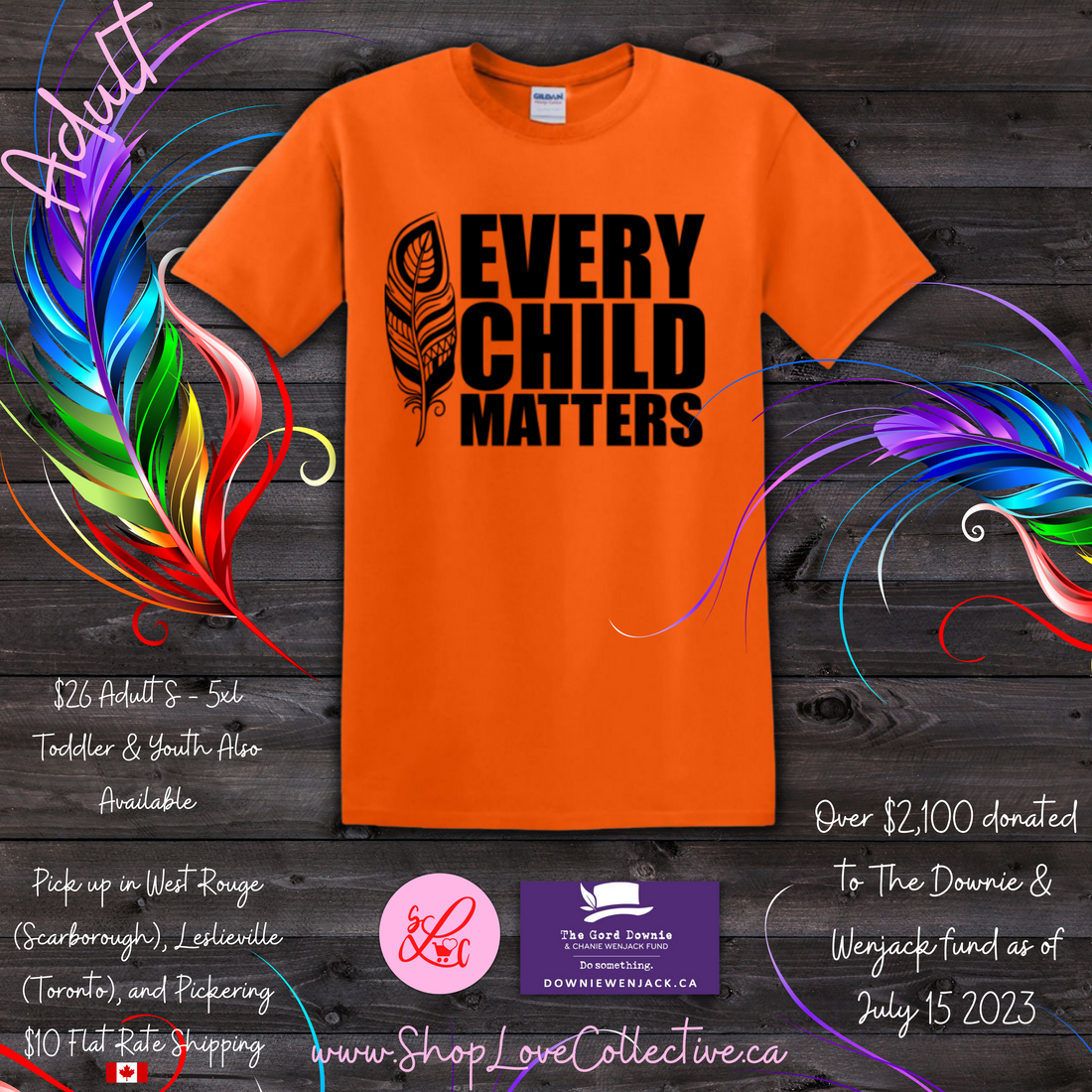 T-Shirt, Orange Shirt Day, Every Child Matters, Indigenous Reconciliation