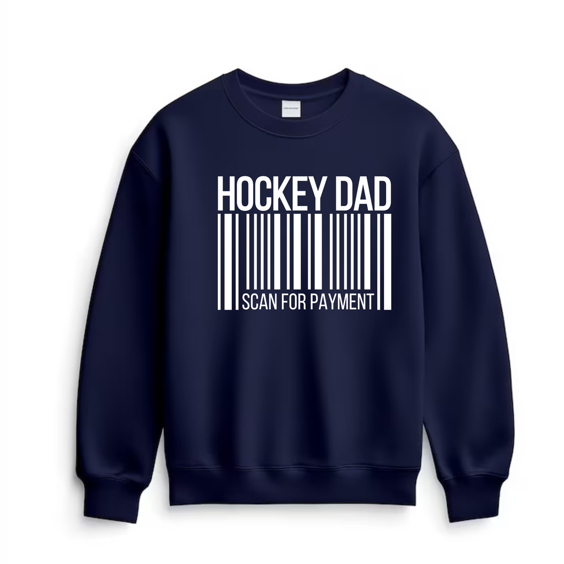 Hockey Crew Sweatshirt, Dad Scan for Payment