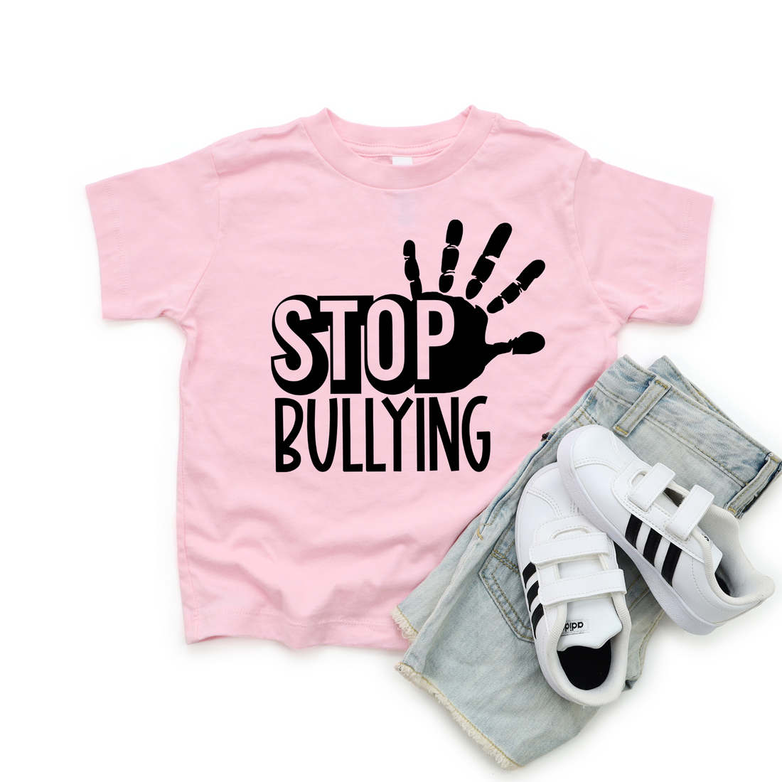 T-Shirt, Pink Shirt Day, Stop Hand Print, Anti Bullying