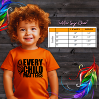 Toddler T-Shirt, Orange Shirt Day, Every Child Matters. Indigenous Reconciliation
