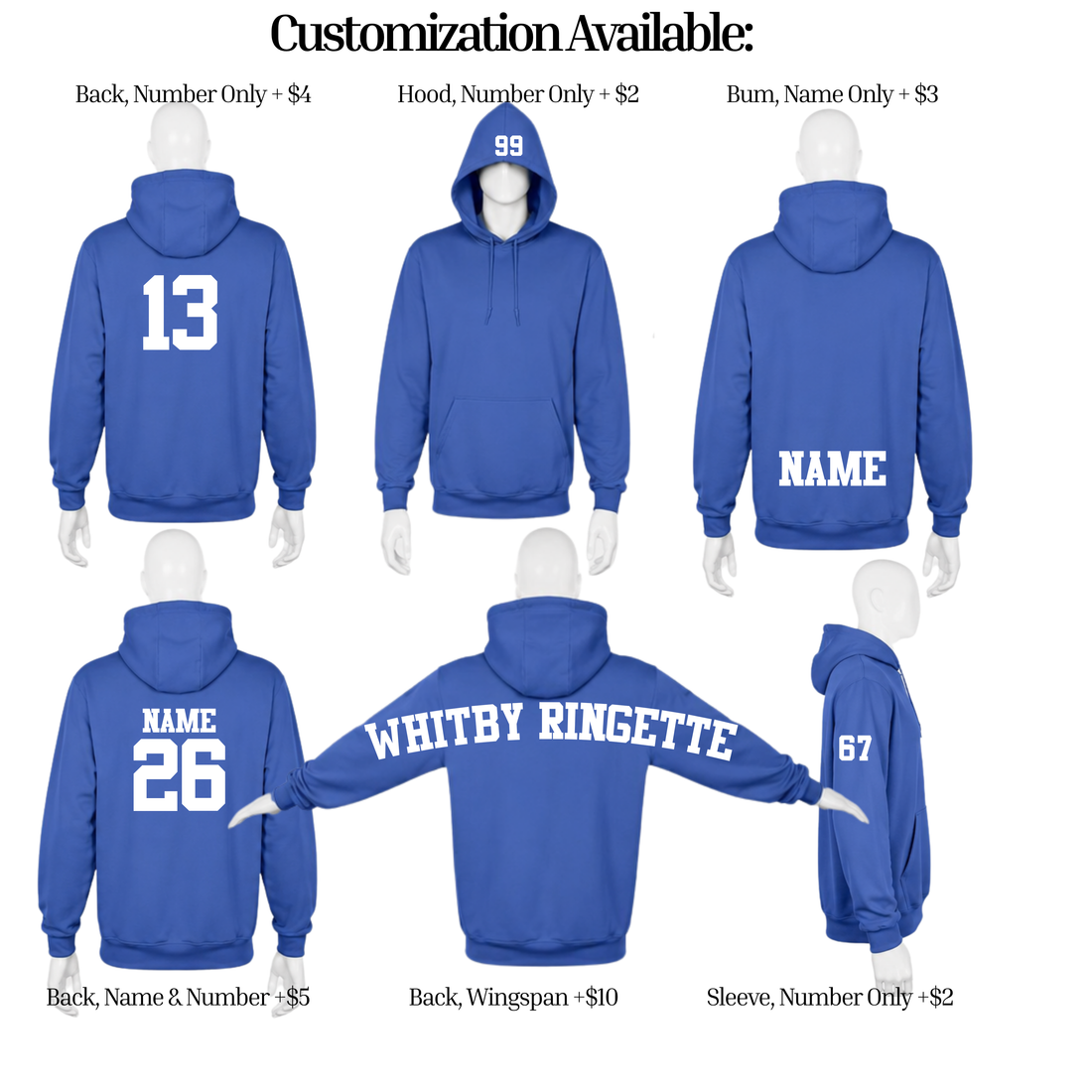 Whitby Ringette Full Zip Hoodie