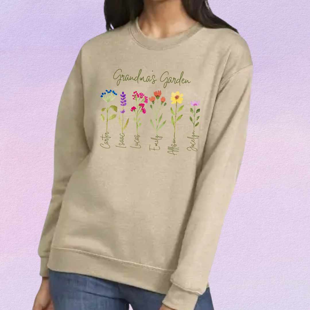 Sweatshirt, Grandma's Garden