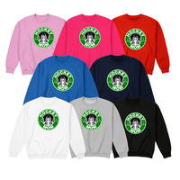 Hockey Crew Sweatshirt, Coffee Mom