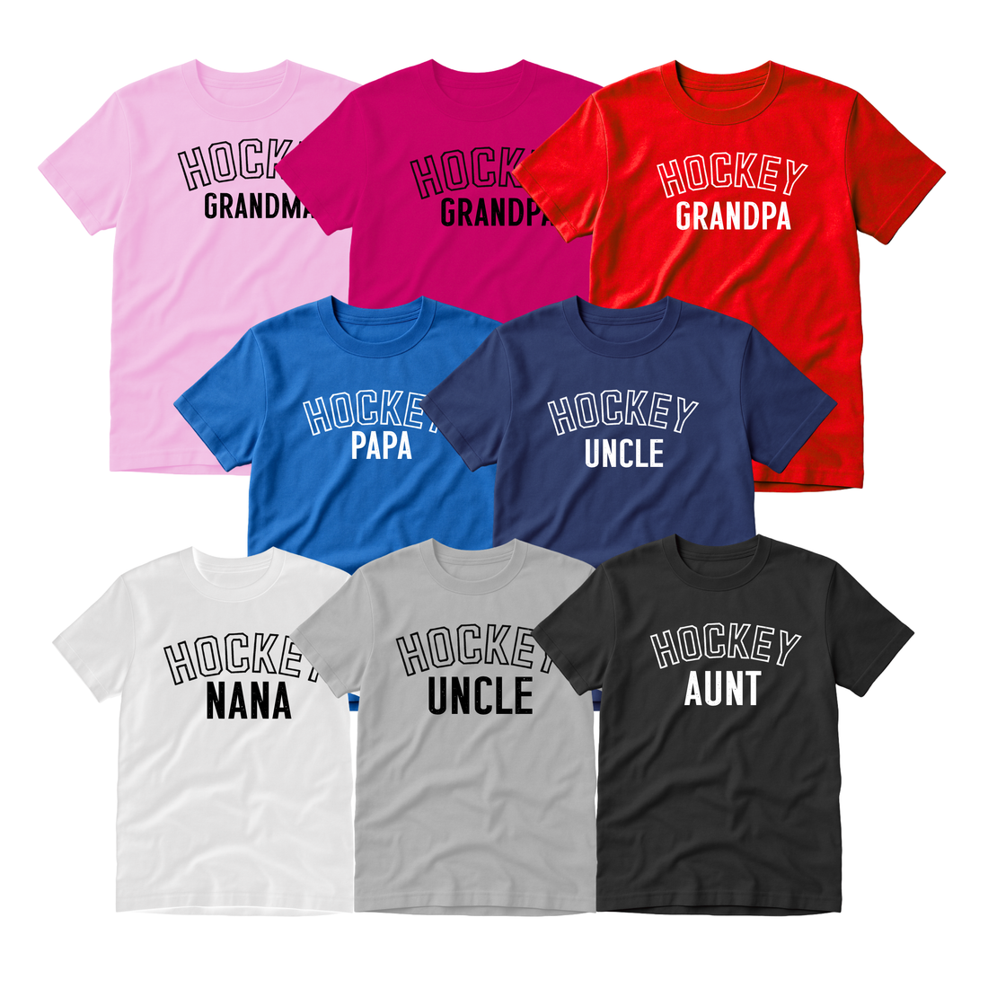 Hockey T-Shirt, Grandma / Grandpa / Nana / Papa / Aunt / Uncle / etc
