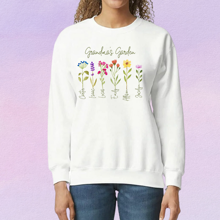 Sweatshirt, Grandma's Garden