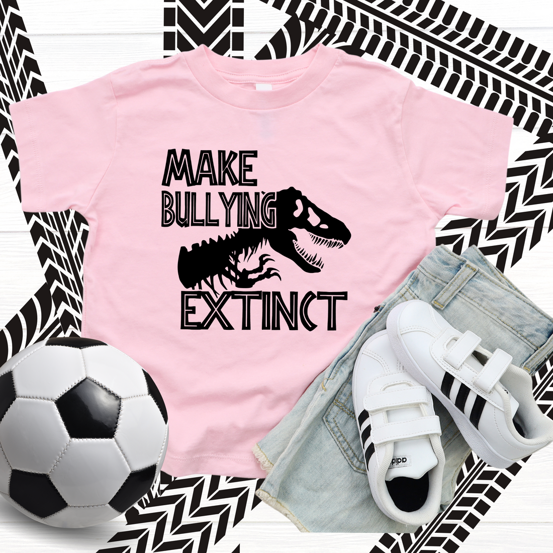 T-Shirt, Pink Shirt Day, Dino Extinct, Anti Bullying