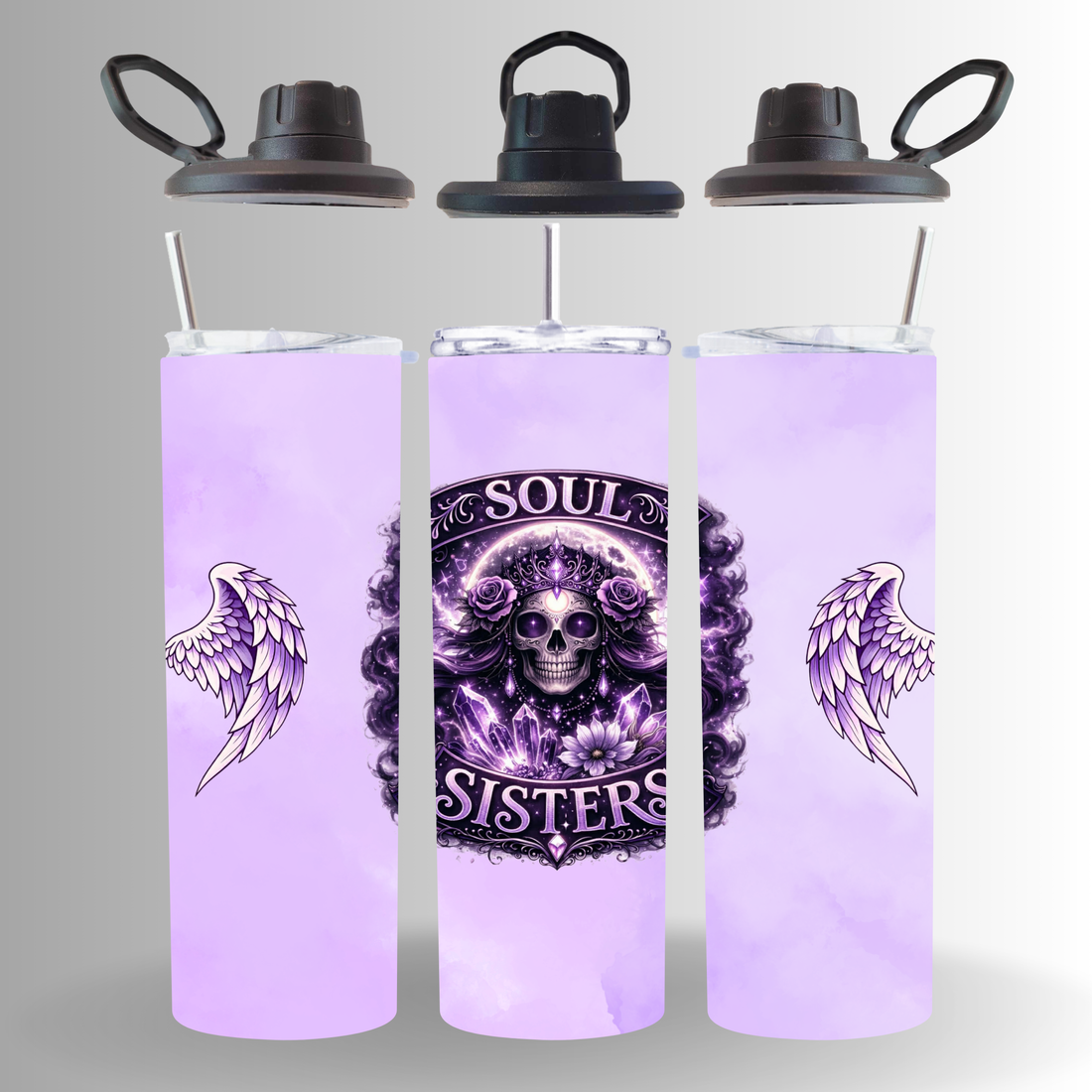 Soul Sisters 20oz Two Lid Sublimated Tumbler