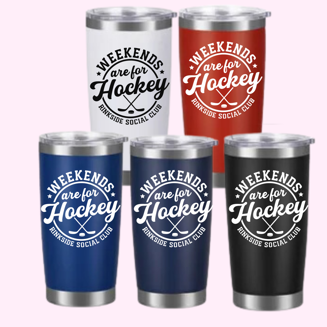 20oz Coffee Tumbler, Weekends are for Hockey