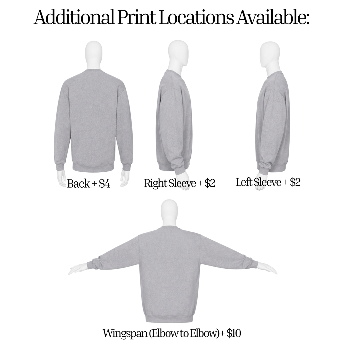 Custom Unisex Crewneck Sweatshirt - Printed With Your Design