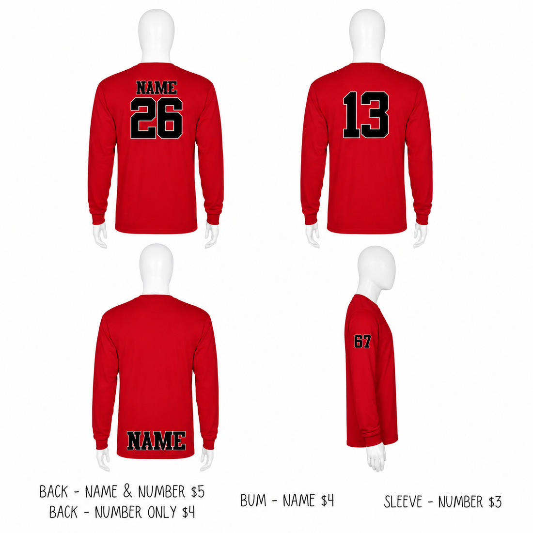 Oshawa Ringette Long Sleeve T-Shirt, Printed