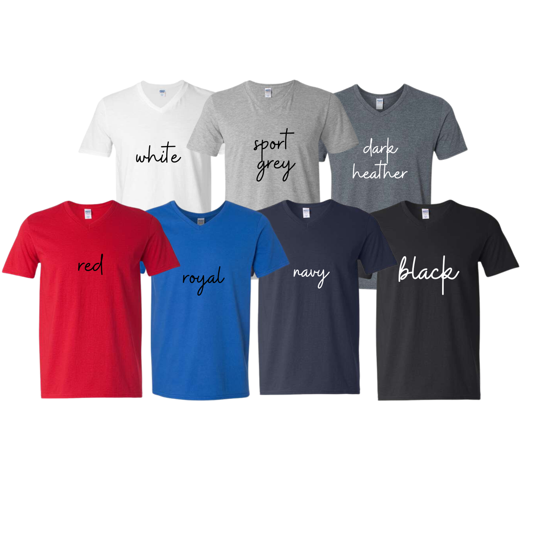 Unisex Custom V-Neck T-Shirt - Printed With Your Design
