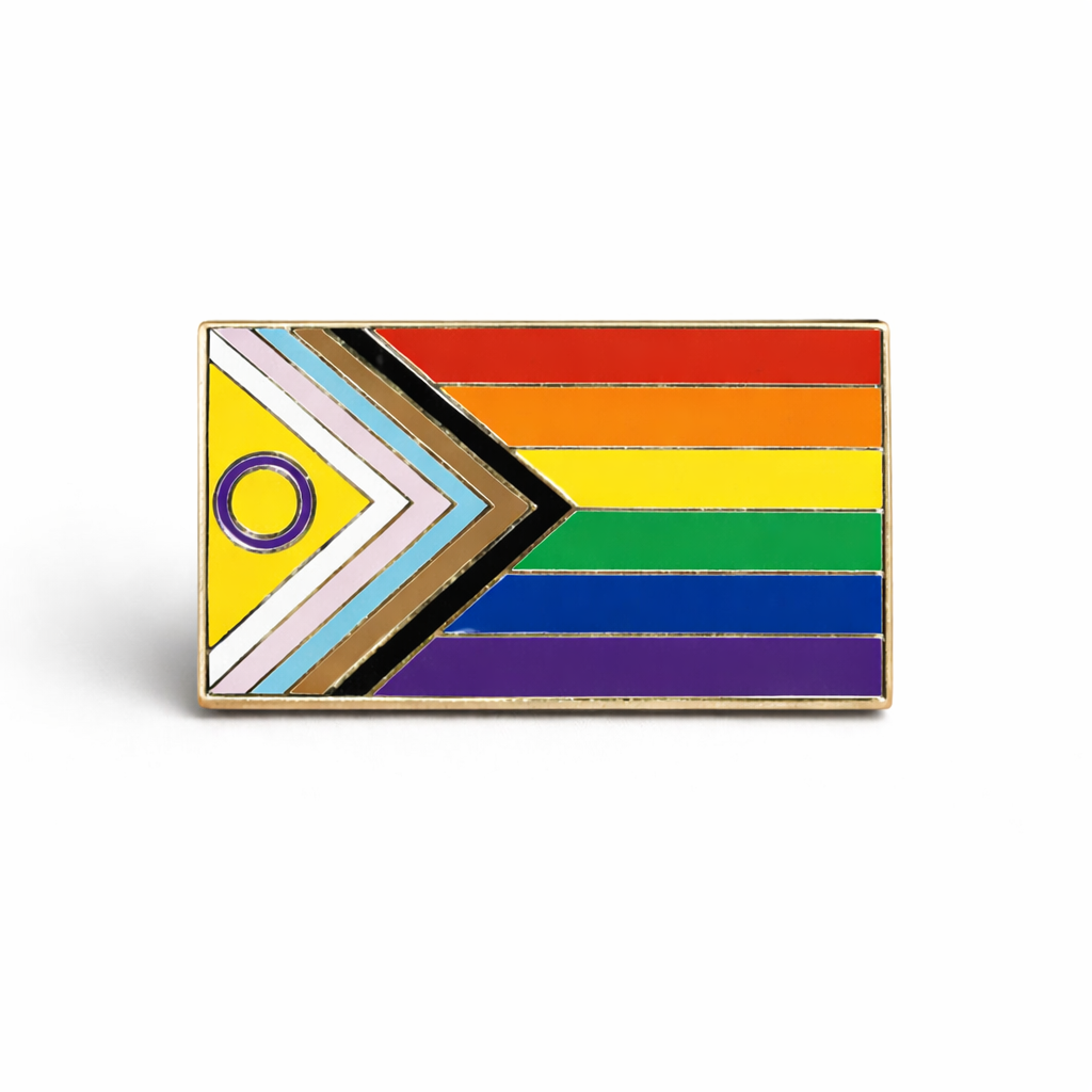 Enamel Pin, Intersex Pride Progress Flag, 2SLGBTQI+