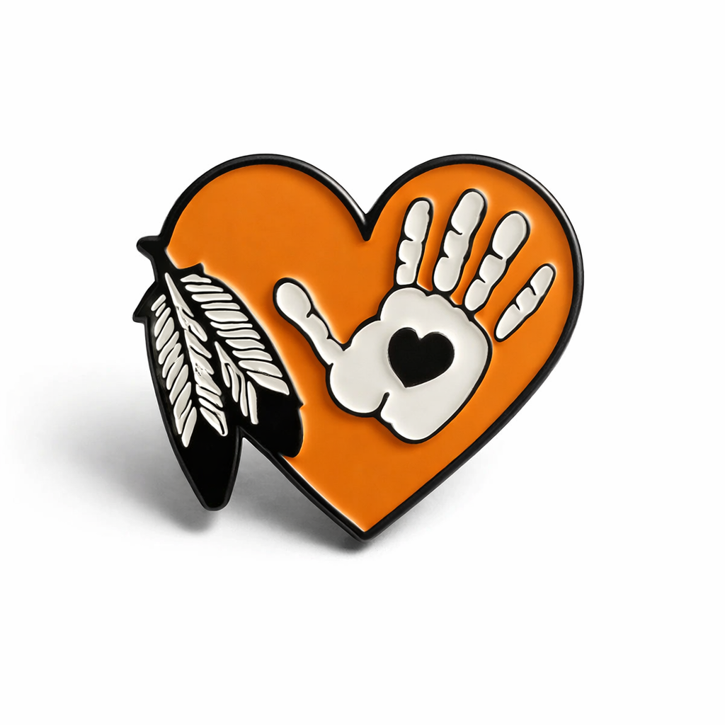 Enamel Pin, Indigenous Reconciliation, Orange Shirt Day, Every Child Matters