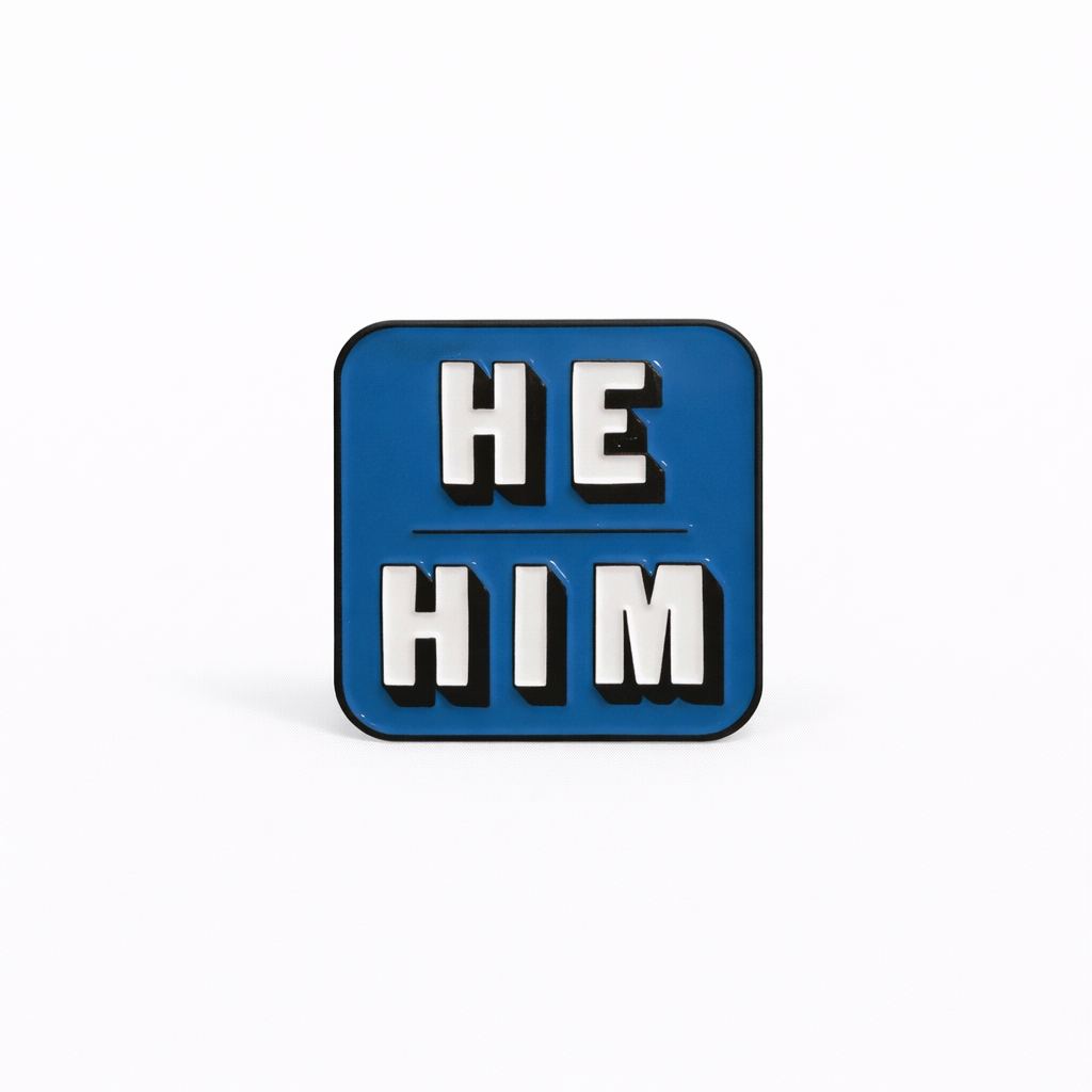 Enamel Pin, Pronouns, She/Her, He/Him, They/Them, She/They, He/They