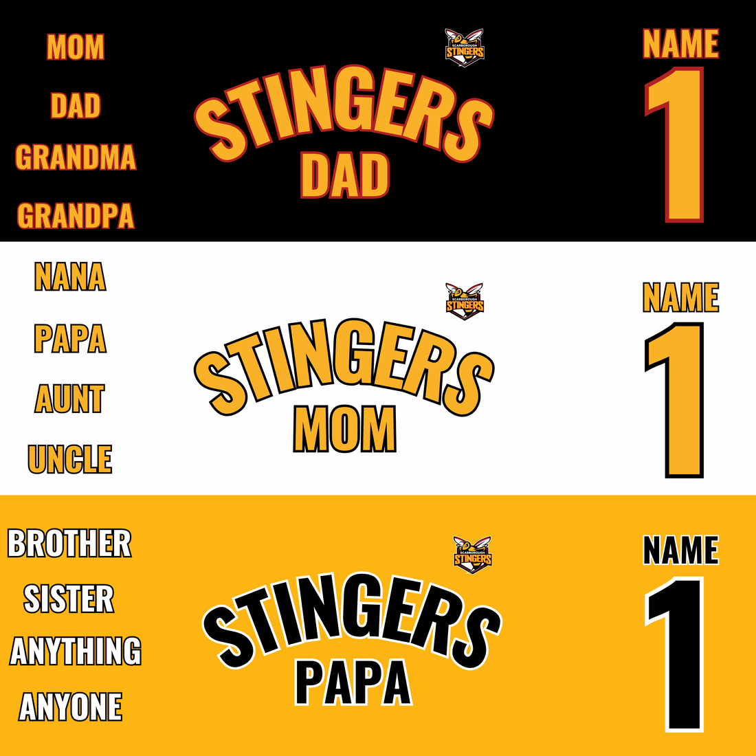 T-Shirt, Scarborough Stingers