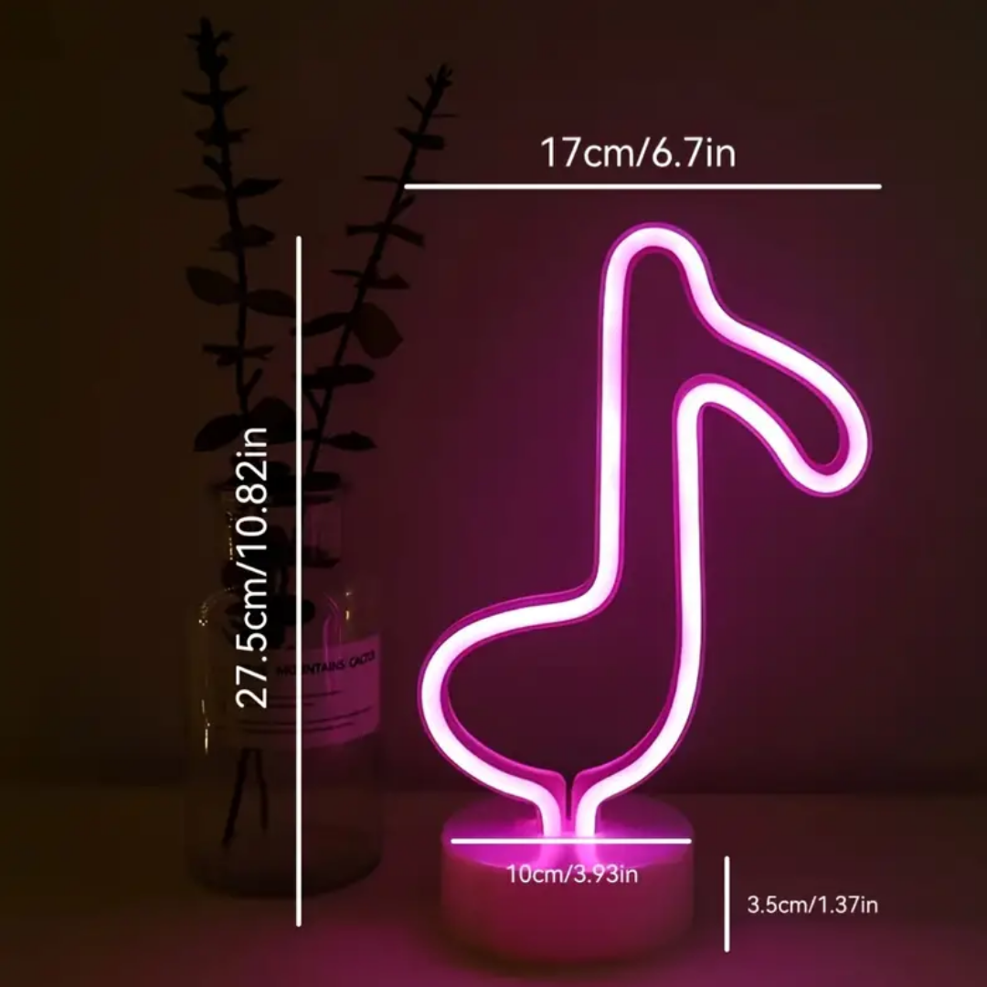 Neon Light, Customized with a Name On the Base