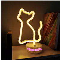 Neon Light, Customized with a Name On the Base