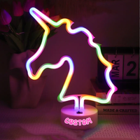 Neon Light, Customized with a Name On the Base