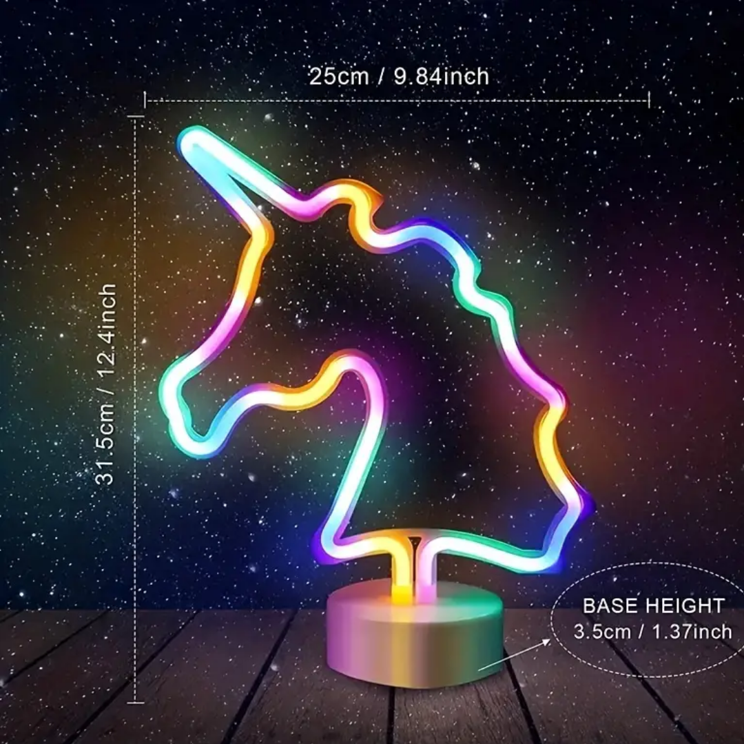 Neon Light, Customized with a Name On the Base