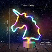 Neon Light, Customized with a Name On the Base