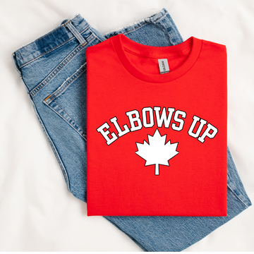 Elbows Up Leaf, Unisex T-Shirt