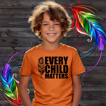 Youth T-Shirt, Orange Shirt Day, Every Child Matters. Indigenous Reconciliation