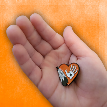 Enamel Pin, Indigenous Reconciliation, Orange Shirt Day, Every Child Matters