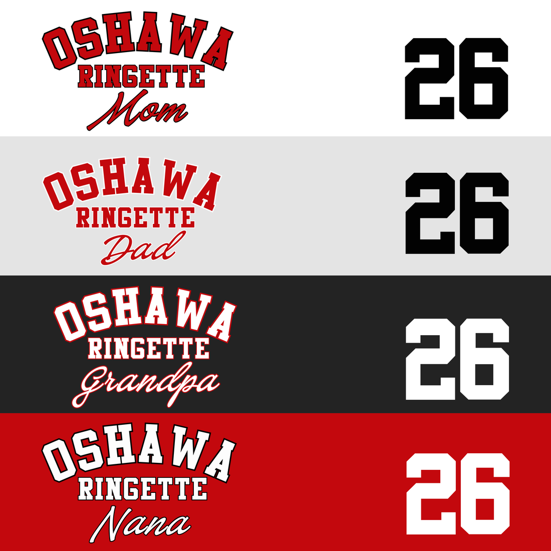 Oshawa Ringette Hoodie, Printed