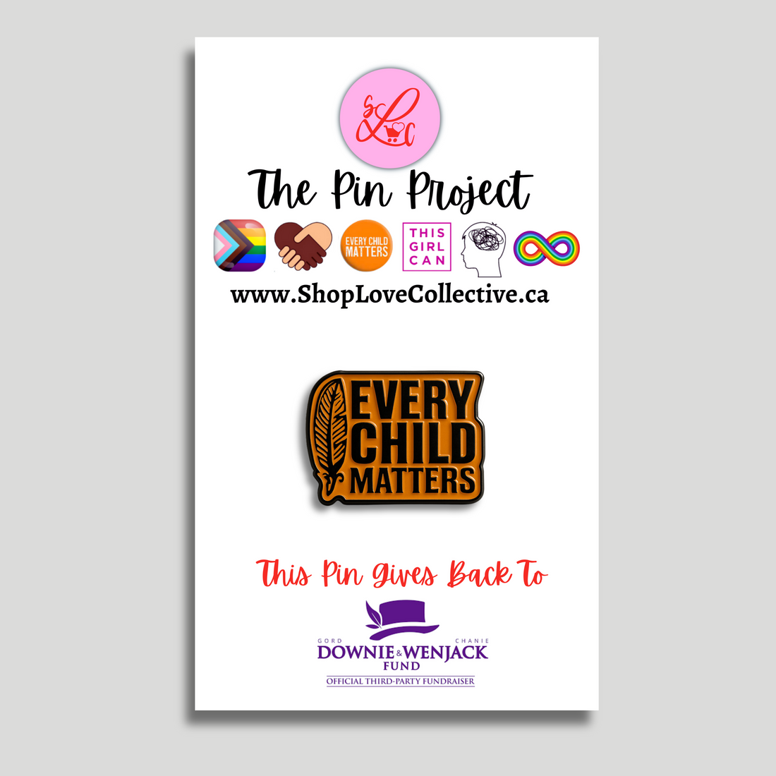 Enamel Pin, Every Child Matters, Indigenous Reconciliation, Orange Shirt Day