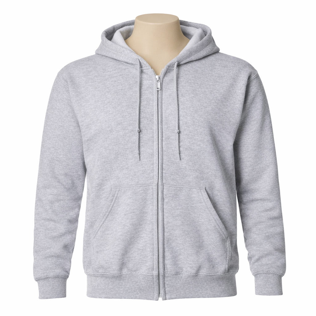 Unisex Custom Full-Zip Hoodie - Printed With Your Design