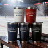 20oz Coffee Tumbler, Hockey Grandma / Grandpa / Nana / Papa / Aunt / Uncle etc