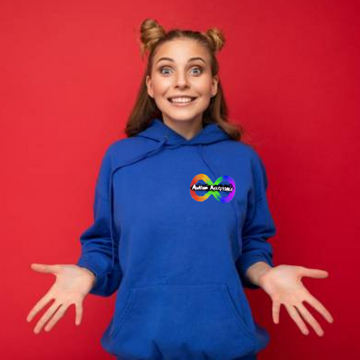 Hoodie, Autism Acceptance, The Artsy Autistic, Adult Unisex