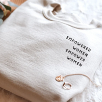 Sweatshirt, Left Chest Empowered Women Empower Women