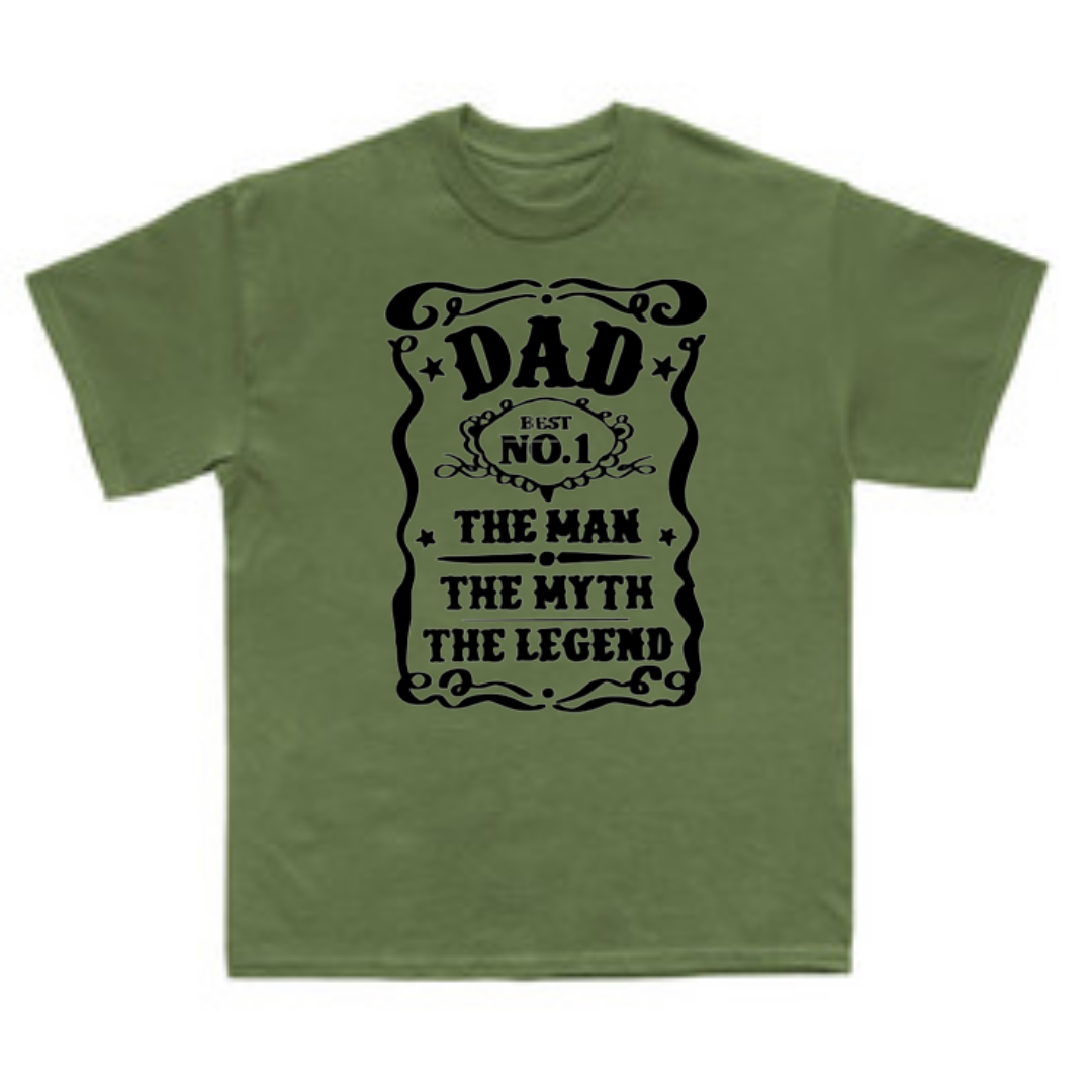 T-Shirt, Dad, Man Myth Legend
