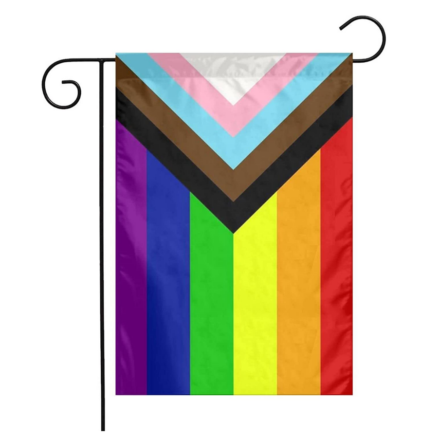 Pride Progress Garden Flags, 12" x 18"