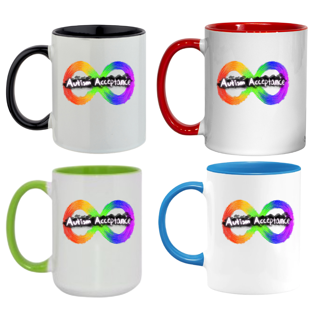 Mug, 15oz, Autism Acceptance, The Artsy Autistic