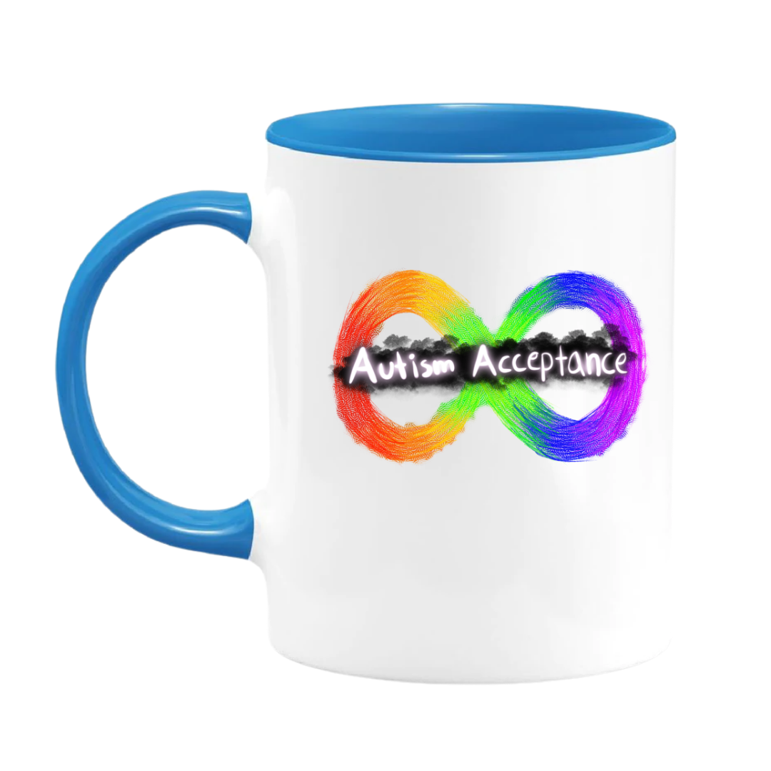 Mug, 15oz, Autism Acceptance, The Artsy Autistic