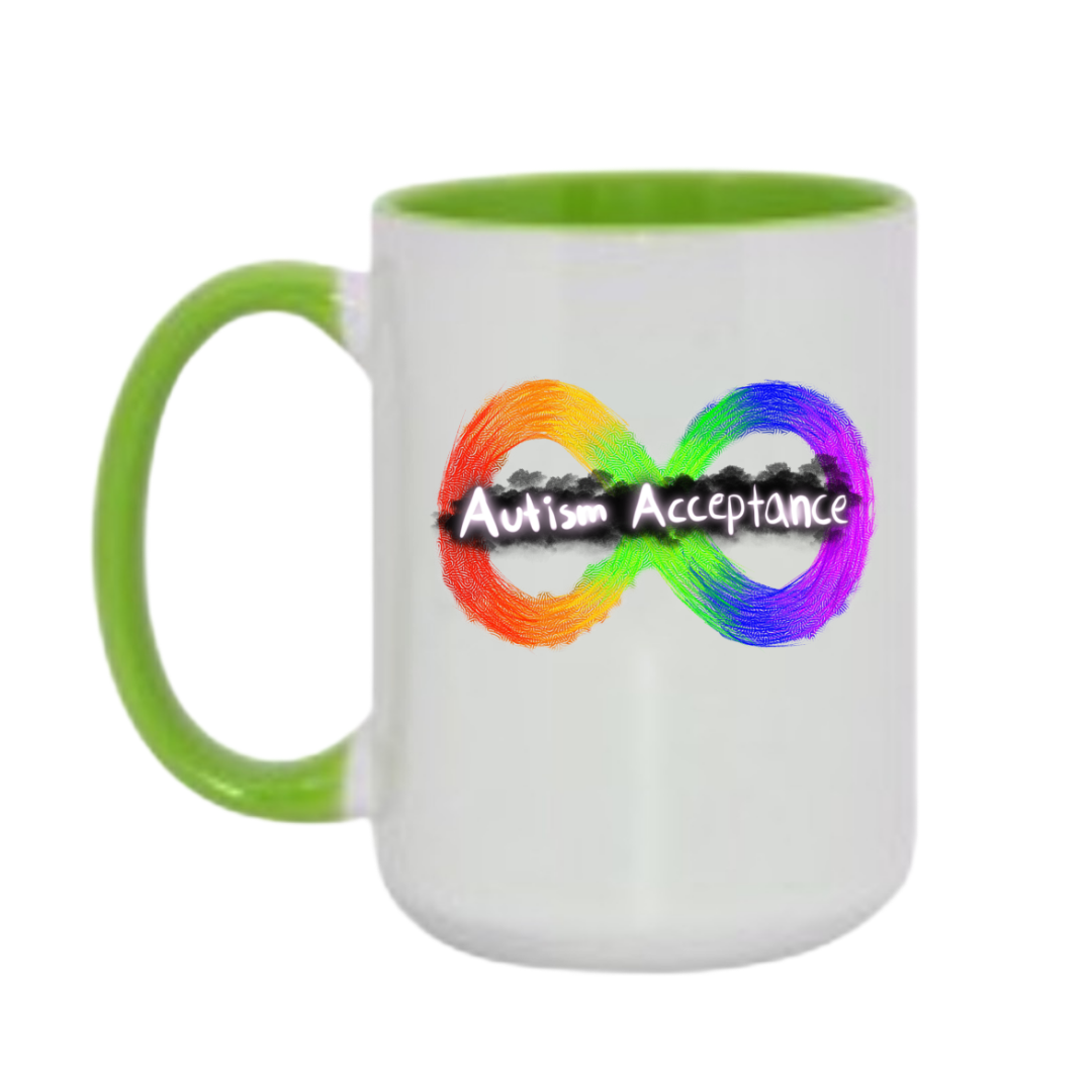 Mug, 15oz, Autism Acceptance, The Artsy Autistic