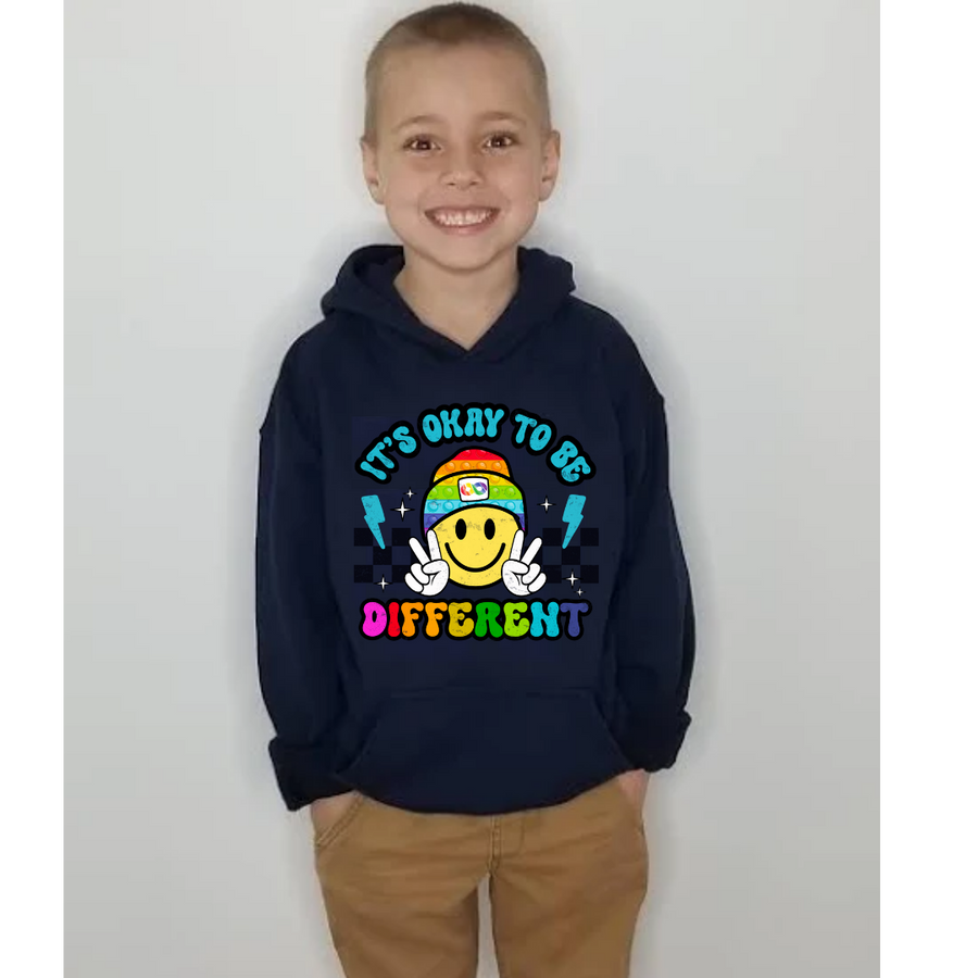 Hoodie, It's OK To Be Different, Youth Unisex