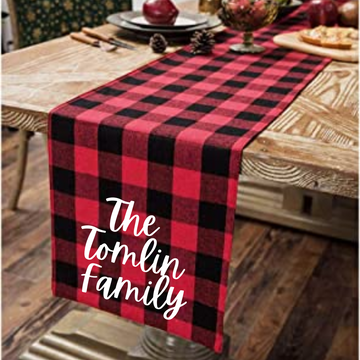Custom Christmas Table Runner