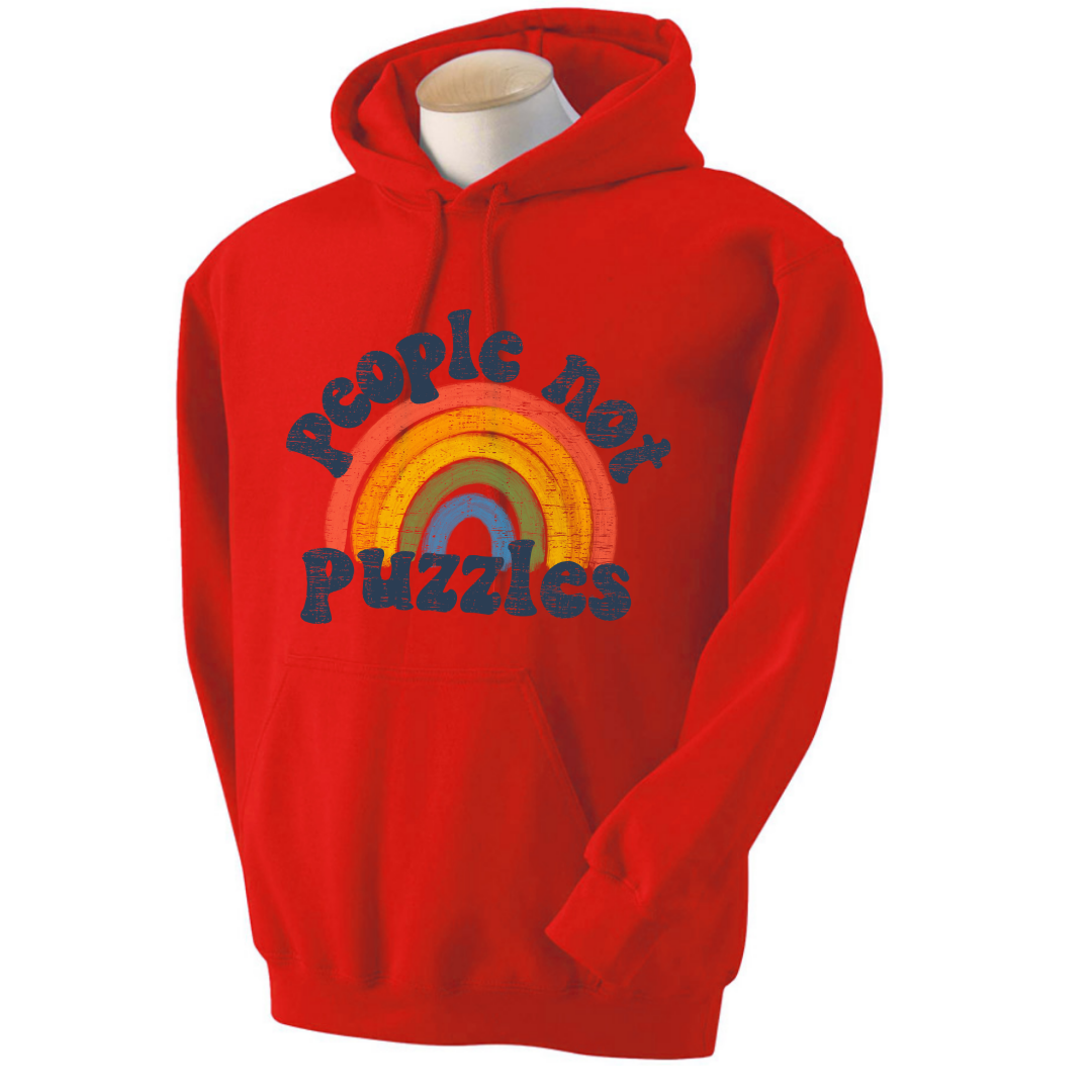 Hoodie, People Not Puzzles, Youth Unisex