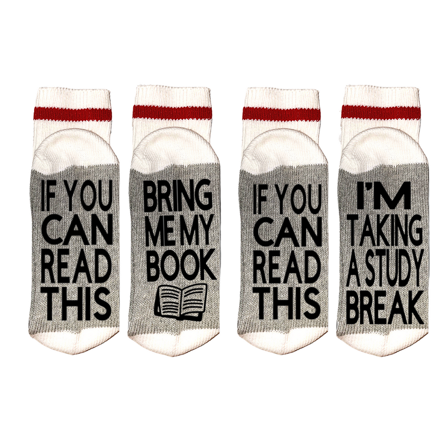 Cabin Socks, STUDENTS / READING, If You Can Read This