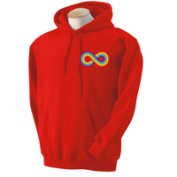 Hoodie, Rainbow Infinity Symbol, Adult Unisex