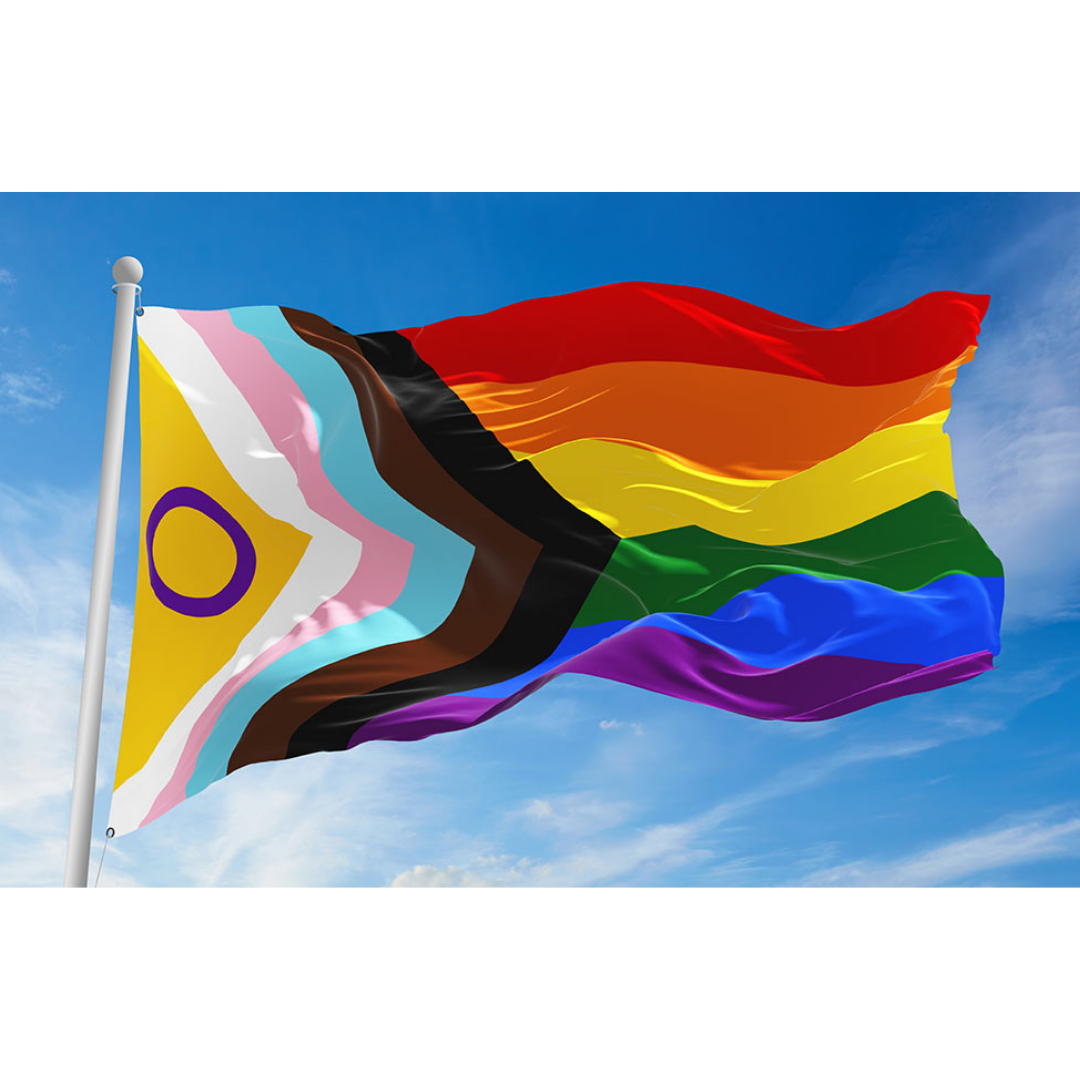 Flag, Intersex Pride Progress Flag, 3ft x 5ft