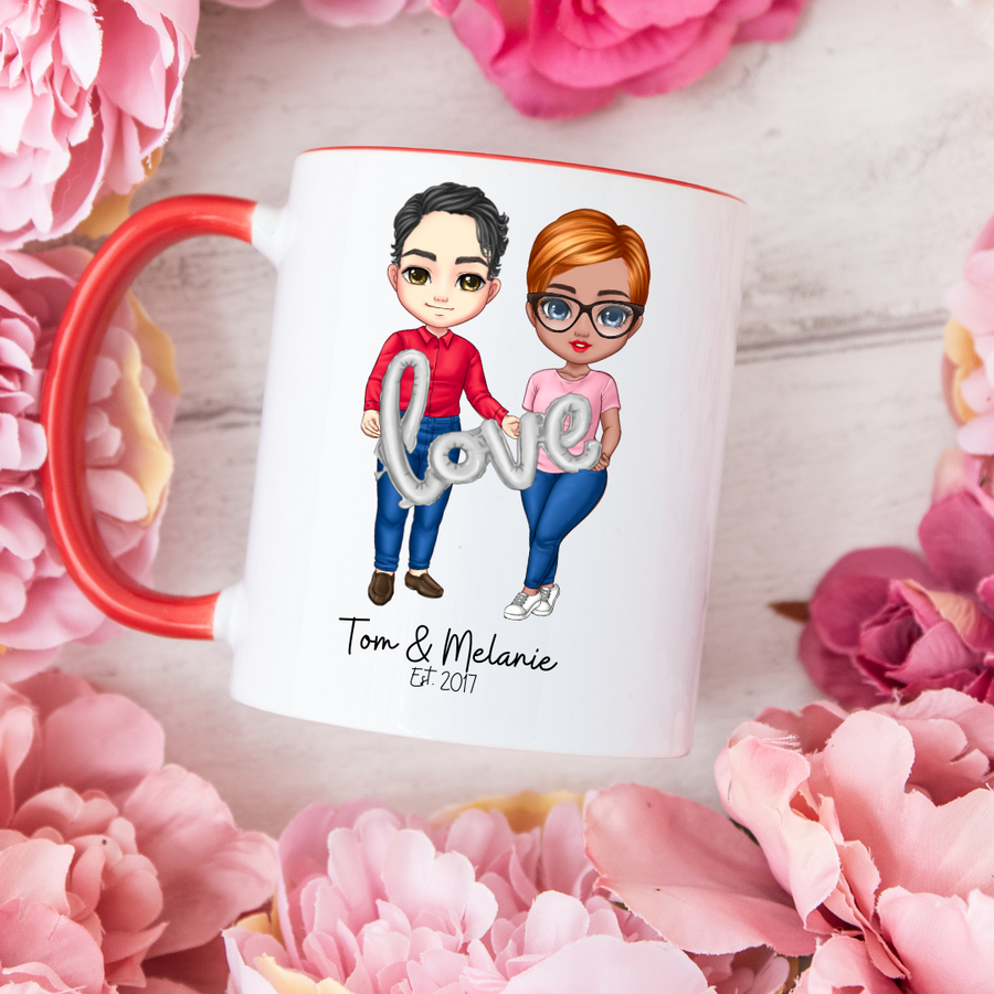 Custom Mug, 15oz LOVE Couples