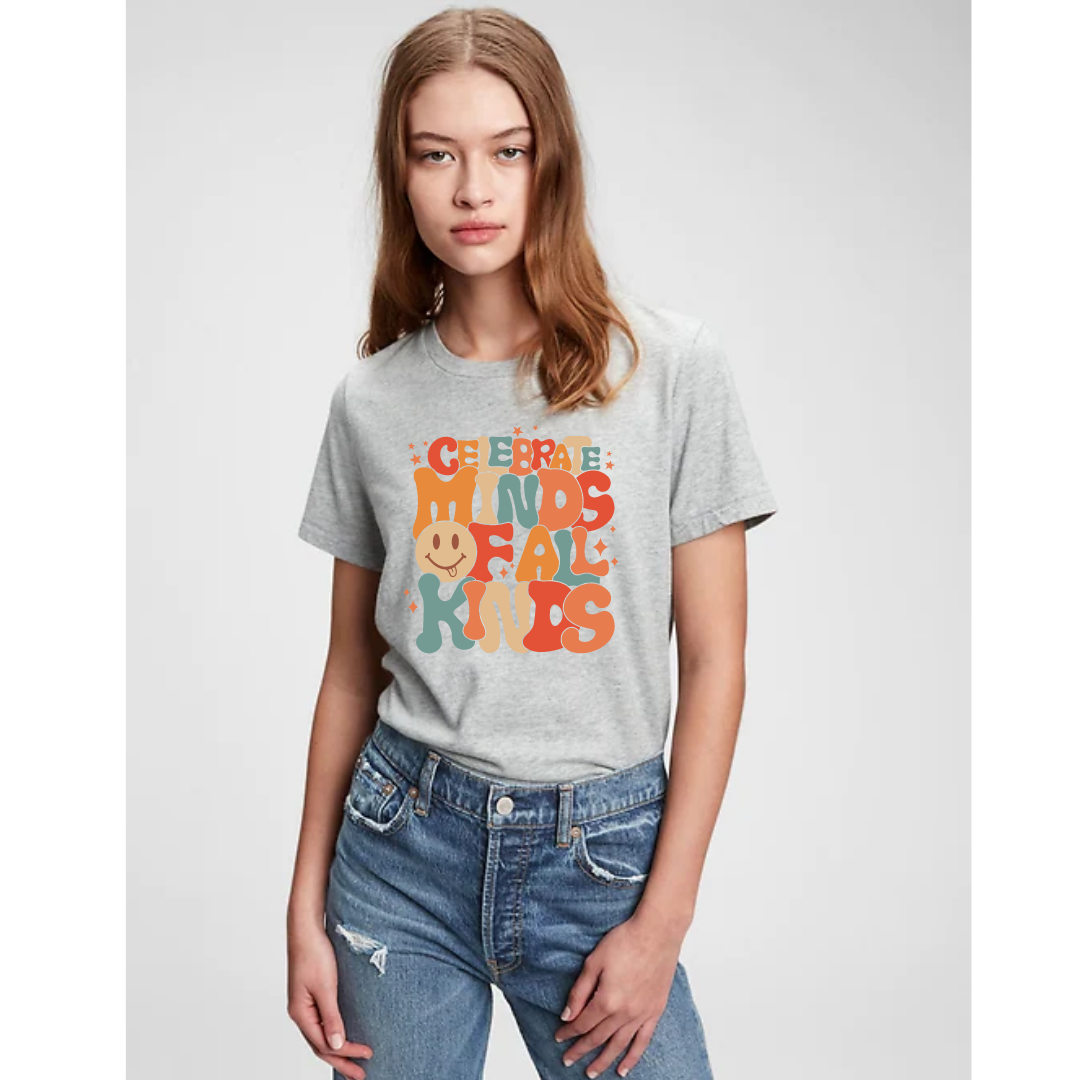 T-Shirt, Celebrate Minds of All Kinds, Adult Unisex