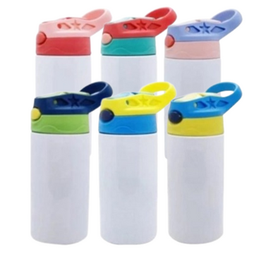 Custom Tumbler, 12oz Kids with Flip Lid, Sublimated, Any Design