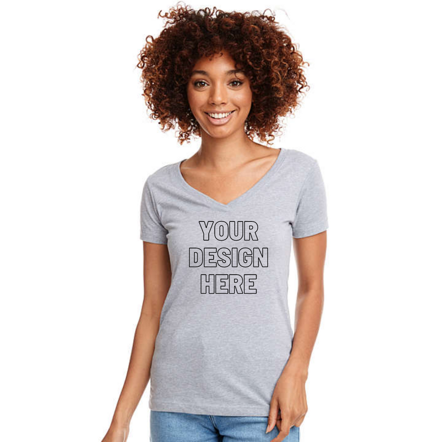 Custom T-Shirt, Women's Fit V-neck, Any Design